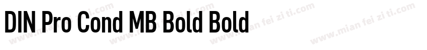 DIN Pro Cond MB Bold Bold字体转换